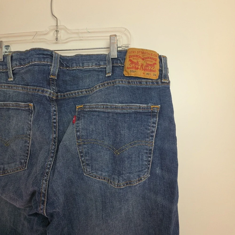 Levi's 559 Straight Leg Jeans Men's Size 40x34 Blue